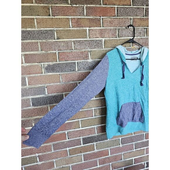 Volcom‎ Color Stack Pullover Hoodie Medium Stone Logo Casual Surf Skate - Picture 5 of 6